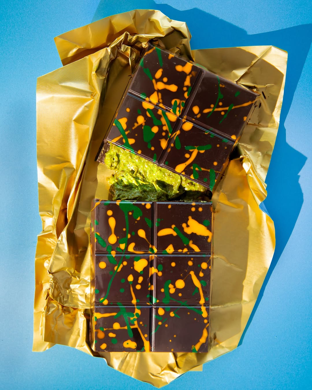 Melt Dubai Chocolate with Pistachio & Tahini Paste