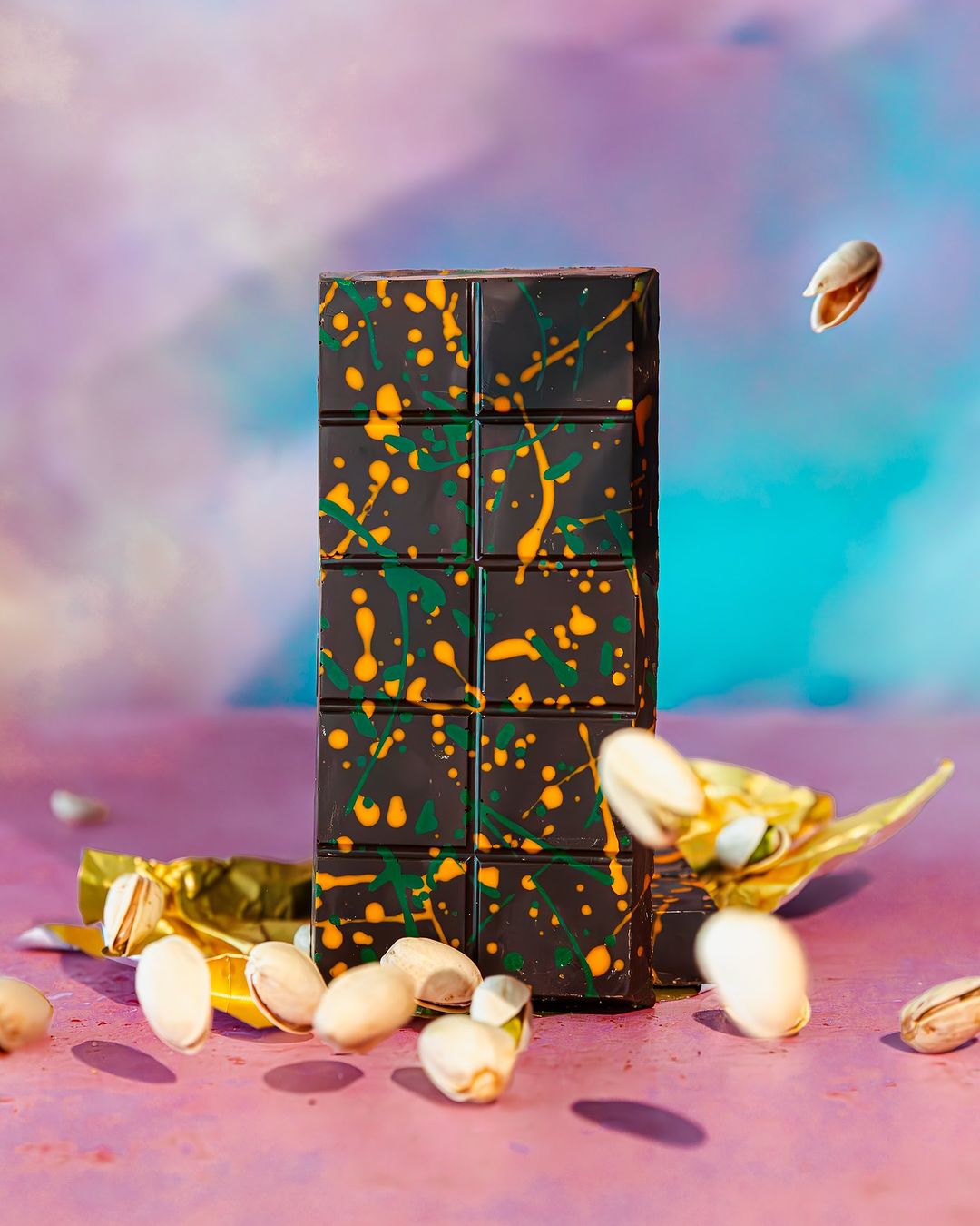 Melt Dubai Chocolate with Pistachio & Tahini Paste